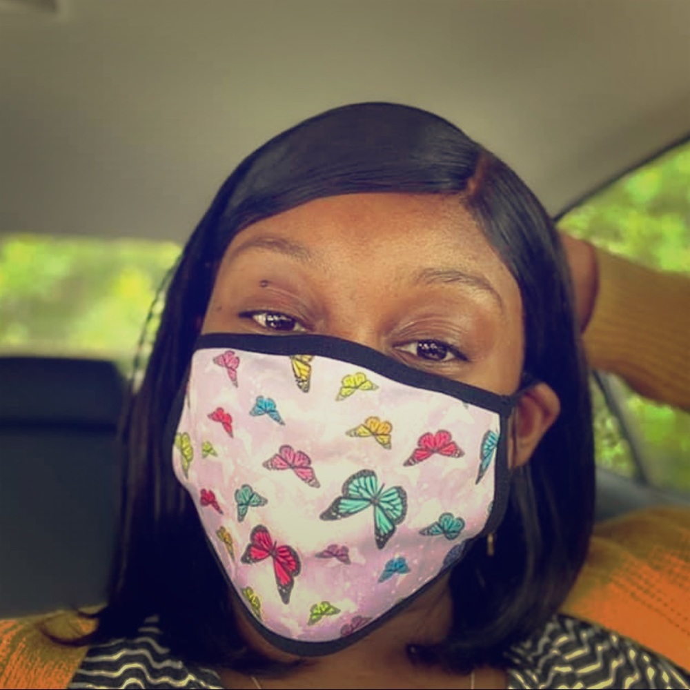 Butterfly face masks!